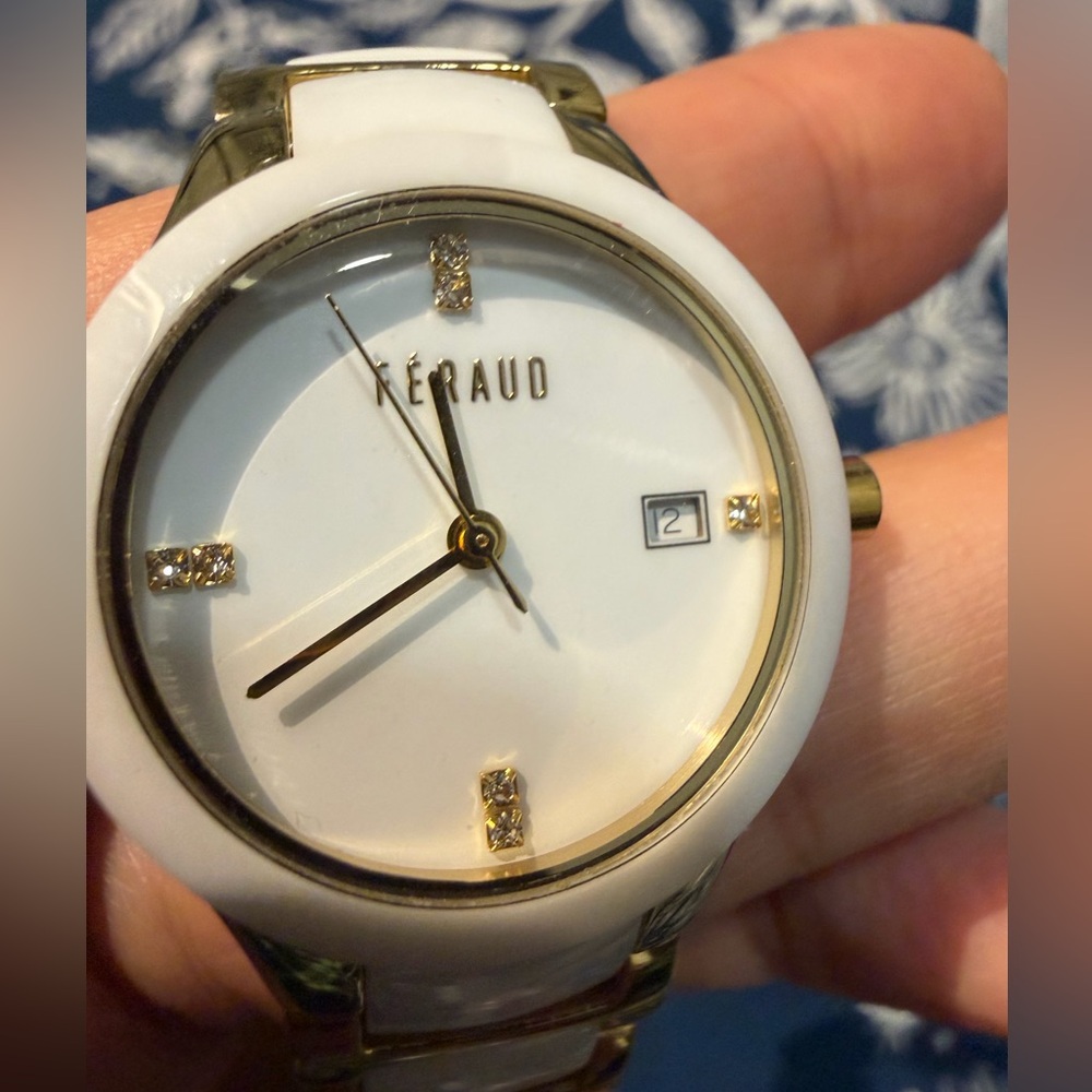 White and Gold Watch